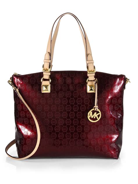 michael kors bordeaux satchel